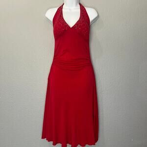Ruby rox beautiful red halter dress